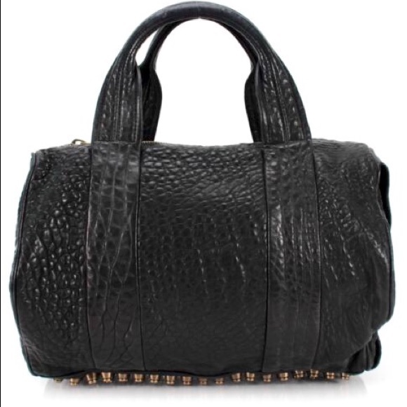 COPY - ALEXANDER WANG Black Coco Studded Bottom Mini